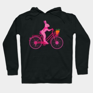 rabbit biker,rabbit biker,bicycle,cyclist,bicycle rider,bike,mountain bike Hoodie